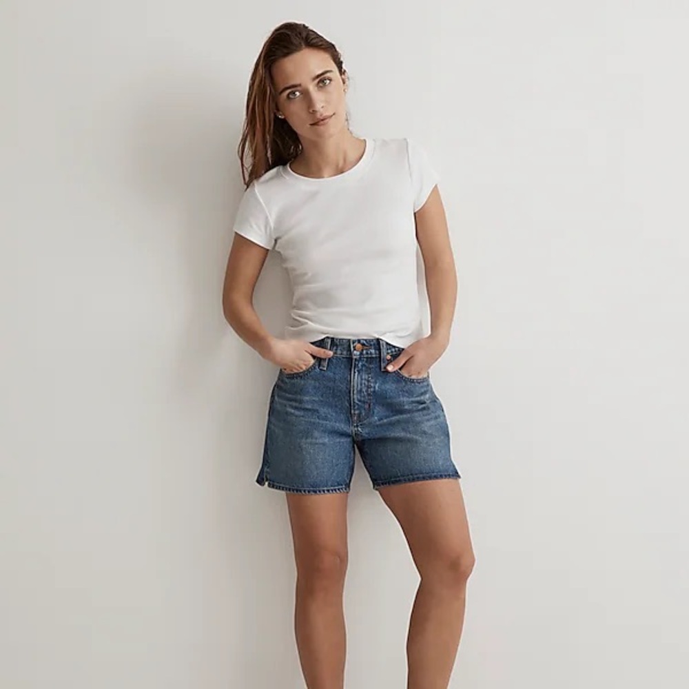 Madewell Relaxed Mid-Length Denim Shorts